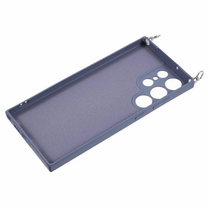 For Samsung Galaxy S23 Ultra Crossbody Case Flexible TPU Fiber Lining Anti-Shock Phone Cover
