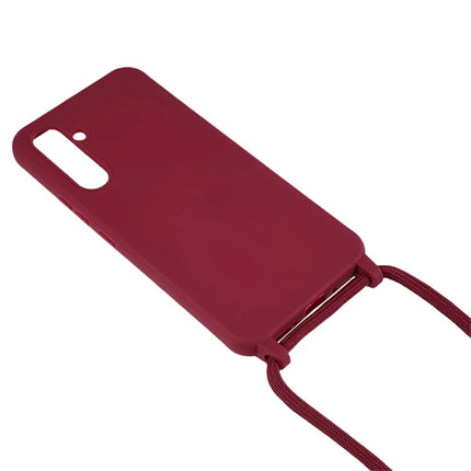 For Samsung Galaxy A36 5G Case TPU Soft Shockproof Phone Cover with Adjustable Lanyard