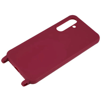 For Samsung Galaxy A36 5G Case TPU Soft Shockproof Phone Cover with Adjustable Lanyard