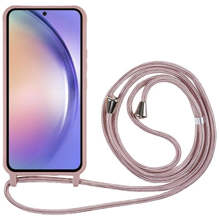 For Samsung Galaxy A36 5G Case TPU Soft Shockproof Phone Cover with Adjustable Lanyard