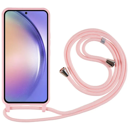 For Samsung Galaxy A36 5G Case TPU Soft Shockproof Phone Cover with Adjustable Lanyard