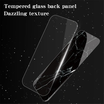 For Samsung Galaxy A16 4G / 5G Case Marble Pattern Tempered Glass+PC+TPU Protective Phone Cover