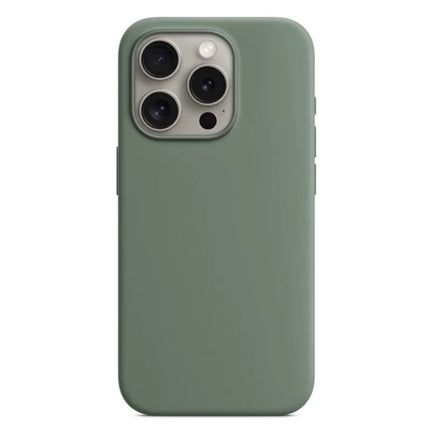 For iPhone 15 Pro Case Protective Liquid Silicone Phone Back Cover - Purple