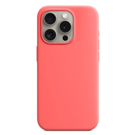 For iPhone 15 Pro Case Protective Liquid Silicone Phone Back Cover - Yellow