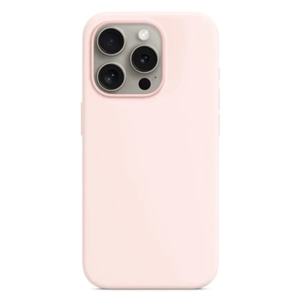 For iPhone 15 Pro Max Case Protective Liquid Silicone Phone Back Cover - Pink