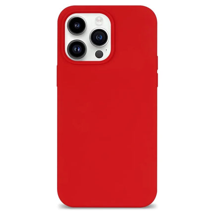 For iPhone 13 Pro Max Case Shockproof Soft Silicone Phone Cover - Red