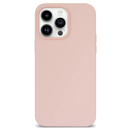 For iPhone 13 Pro Max Case Shockproof Soft Silicone Phone Cover - Light Pink