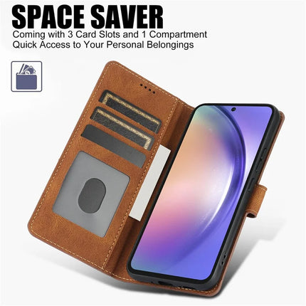 For Samsung Galaxy A26 5G Case PU Leather Phone Cover with Wallet Stand View