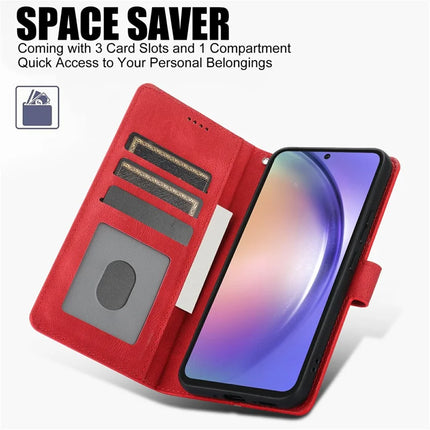 For Samsung Galaxy A26 5G Case PU Leather Phone Cover with Wallet Stand View