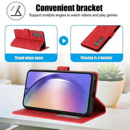 For Samsung Galaxy A56 5G Case PU Leather Phone Cover with Wallet Stand View