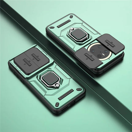 For Huawei Mate 70 Case PC+TPU Kickstand Phone Protector with Lens Cover