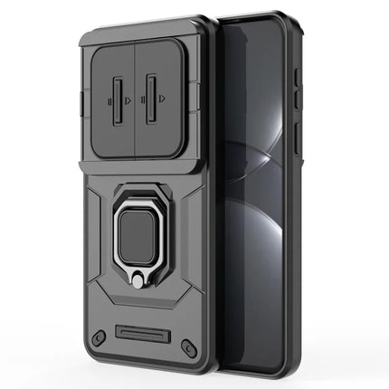 For Huawei Mate 70 Pro+ / 70 Pro Case PC+TPU Kickstand Phone Protector with Lens Cover