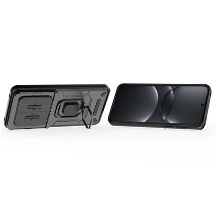 For Huawei Mate 70 Pro+ / 70 Pro Case PC+TPU Kickstand Phone Protector with Lens Cover