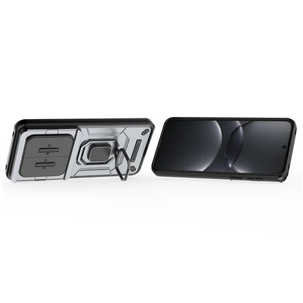 For Huawei Mate 70 Pro+ / 70 Pro Case PC+TPU Kickstand Phone Protector with Lens Cover