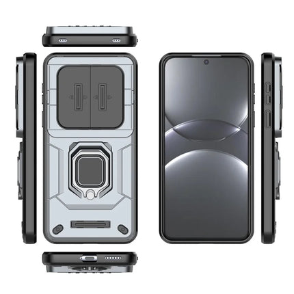 For Huawei Mate 70 Pro+ / 70 Pro Case PC+TPU Kickstand Phone Protector with Lens Cover