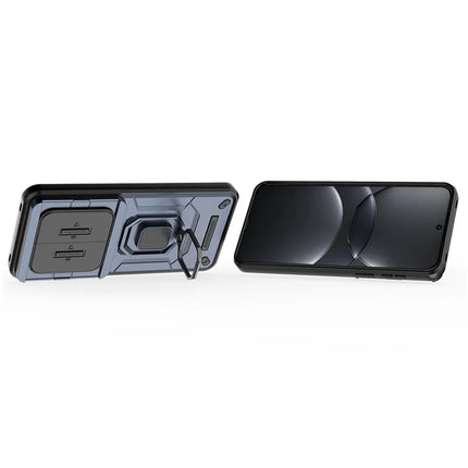 For Huawei Mate 70 Pro+ / 70 Pro Case PC+TPU Kickstand Phone Protector with Lens Cover