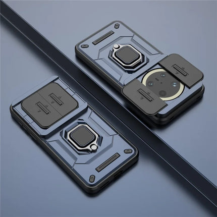 For Huawei Mate 70 Pro+ / 70 Pro Case PC+TPU Kickstand Phone Protector with Lens Cover