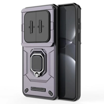 For Huawei Mate 70 Pro+ / 70 Pro Case PC+TPU Kickstand Phone Protector with Lens Cover
