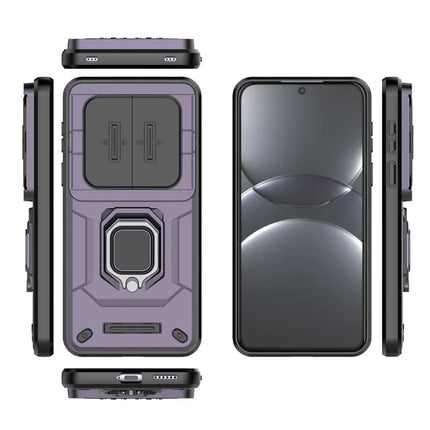 For Huawei Mate 70 Pro+ / 70 Pro Case PC+TPU Kickstand Phone Protector with Lens Cover