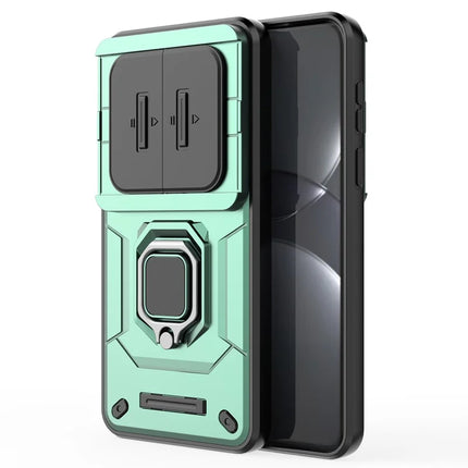 For Huawei Mate 70 Pro+ / 70 Pro Case PC+TPU Kickstand Phone Protector with Lens Cover