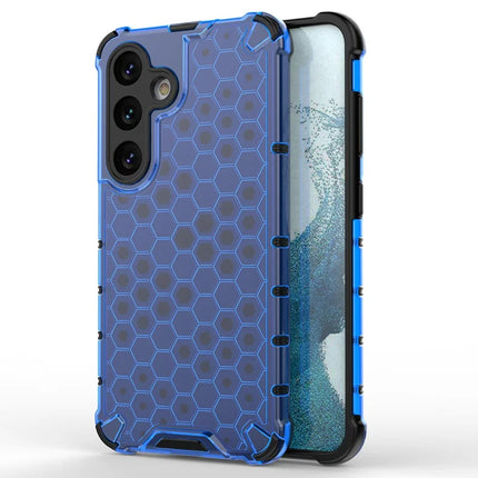 For Samsung Galaxy A26 5G Case PC+TPU Phone Cover Honeycomb Shape - Blue
