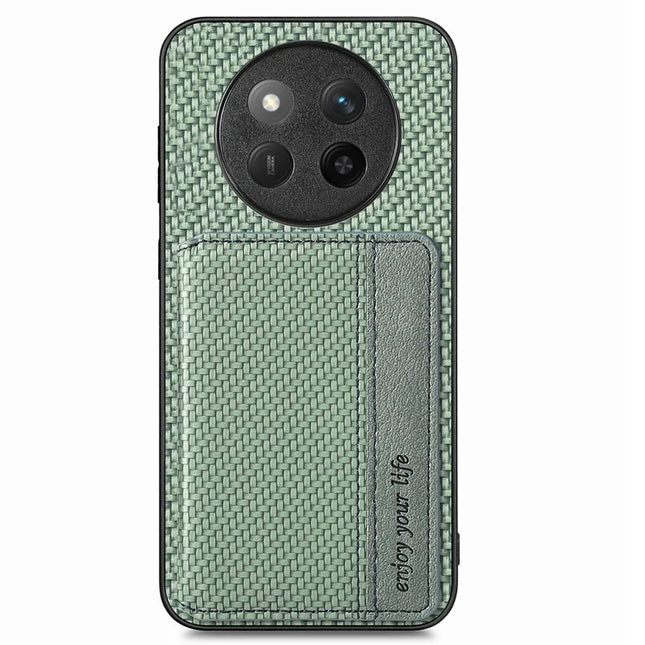 For Honor X60 Pro 5G / Magic7 Lite 5G / X9c 5G Case RFID Blocking Card Holder Leather+PC+TPU Phone Cover - Green
