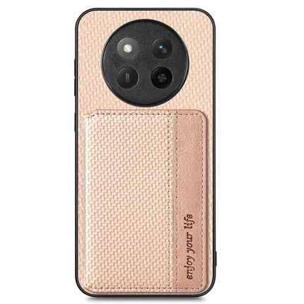 For Honor X60 Pro 5G / Magic7 Lite 5G / X9c 5G Case RFID Blocking Card Holder Leather+PC+TPU Phone Cover - Apricot