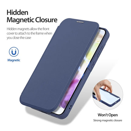 For Samsung Galaxy A36 5G / A56 5G Leather Case DUX DUCIS Skin X Pro Series Stand Cover Compatible with MagSafe