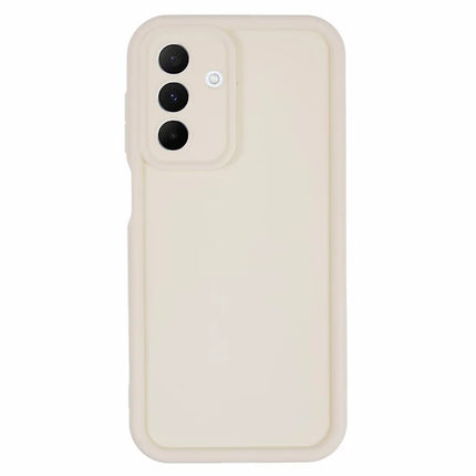 For Samsung Galaxy A26 5G Case Grooved Design TPU Anti-Slip Phone Cover - Beige