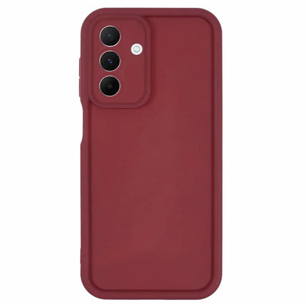 For Samsung Galaxy A26 5G Case Grooved Design TPU Anti-Slip Phone Cover - Red