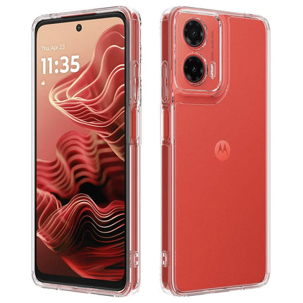 For Motorola Moto G35 5G Clear Phone Case TPU+Acrylic Shockproof Phone Back Cover