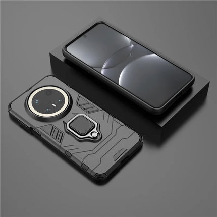 For Huawei Mate 70 Pro+ / 70 Pro Case PC+TPU Protective Phone Cover with Ring Kickstand