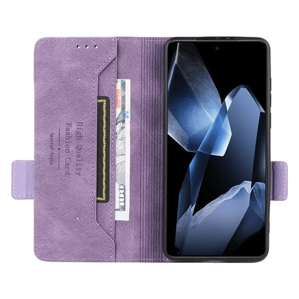 For OnePlus 13 Case Leather Wallet Flip Phone Cover with Hardware Decor
