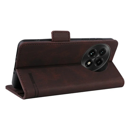For OnePlus 13 Case Leather Wallet Flip Phone Cover with Hardware Decor
