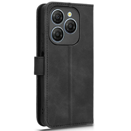 For Blackview Shark 9 5G Leather Case Skin-Feel Anti-Drop Wallet Flip Phone Cover