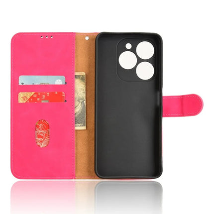 For Blackview Shark 9 5G Leather Case Skin-Feel Anti-Drop Wallet Flip Phone Cover