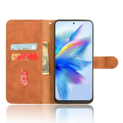 For Blackview Shark 9 5G Leather Case Skin-Feel Anti-Drop Wallet Flip Phone Cover