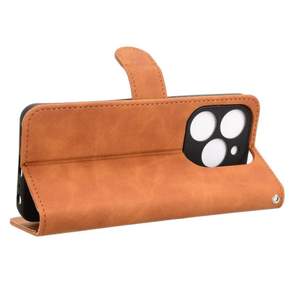For Blackview Shark 9 5G Leather Case Skin-Feel Anti-Drop Wallet Flip Phone Cover