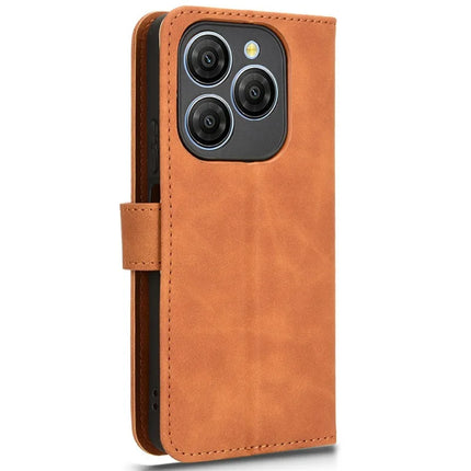 For Blackview Shark 9 5G Leather Case Skin-Feel Anti-Drop Wallet Flip Phone Cover