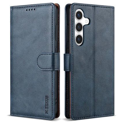 N.BEKUS CSJ-001 For Samsung Galaxy A26 5G Stand Case PU Leather Wallet Phone Cover - Blue