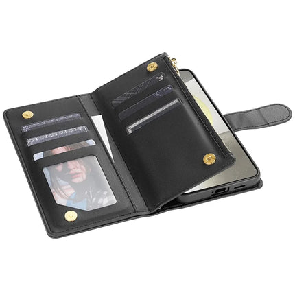 For Samsung Galaxy A16 5G  /  4G Case Rhombus Stitching Leather Wallet Phone Cover with Long  /  Short Strap