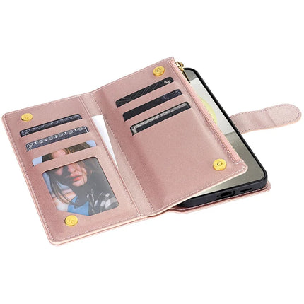 For Samsung Galaxy A16 5G  /  4G Case Rhombus Stitching Leather Wallet Phone Cover with Long  /  Short Strap