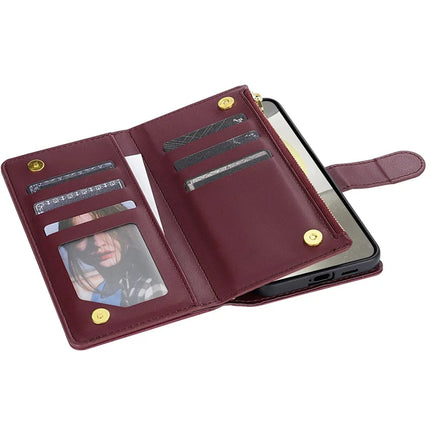 For Samsung Galaxy A16 5G  /  4G Case Rhombus Stitching Leather Wallet Phone Cover with Long  /  Short Strap