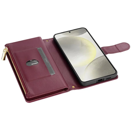 For Samsung Galaxy A16 5G  /  4G Case Rhombus Stitching Leather Wallet Phone Cover with Long  /  Short Strap