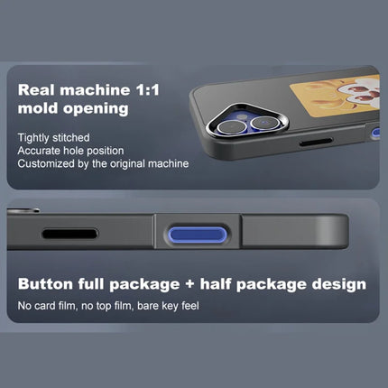 For iPhone 16 Plus Smart E-Ink Phone Case 4 Color HD 3.97 inch Display NFC DIY Customized Screen