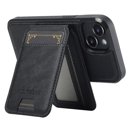 LC.IMEEKE L3 For iPhone 14 Magnetic Case Detachable Card Holder Leather+TPU Mobile Cover