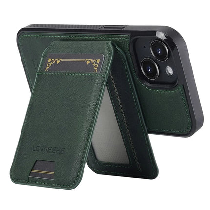 LC.IMEEKE L3 For iPhone 14 Magnetic Case Detachable Card Holder Leather+TPU Mobile Cover