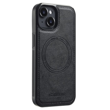 LC.IMEEKE For iPhone 14 Magnetic Case Compatible with MagSafe Leather+TPU Back Cover