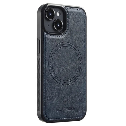 LC.IMEEKE For iPhone 14 Magnetic Case Compatible with MagSafe Leather+TPU Back Cover