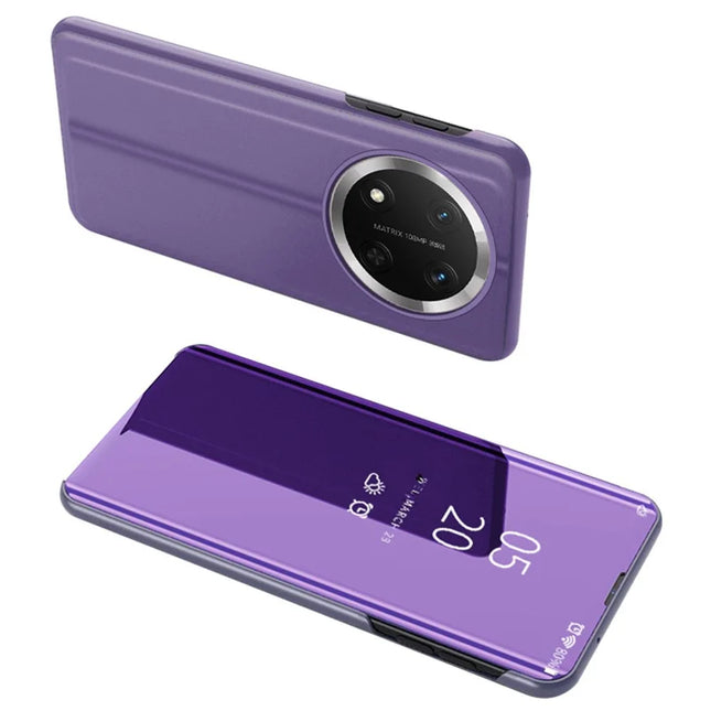 For Honor Magic7 Lite 5G / X9c 5G / X60 Pro 5G Case View Window Stand Leather Flip Phone Cover - Purple  /  Blue